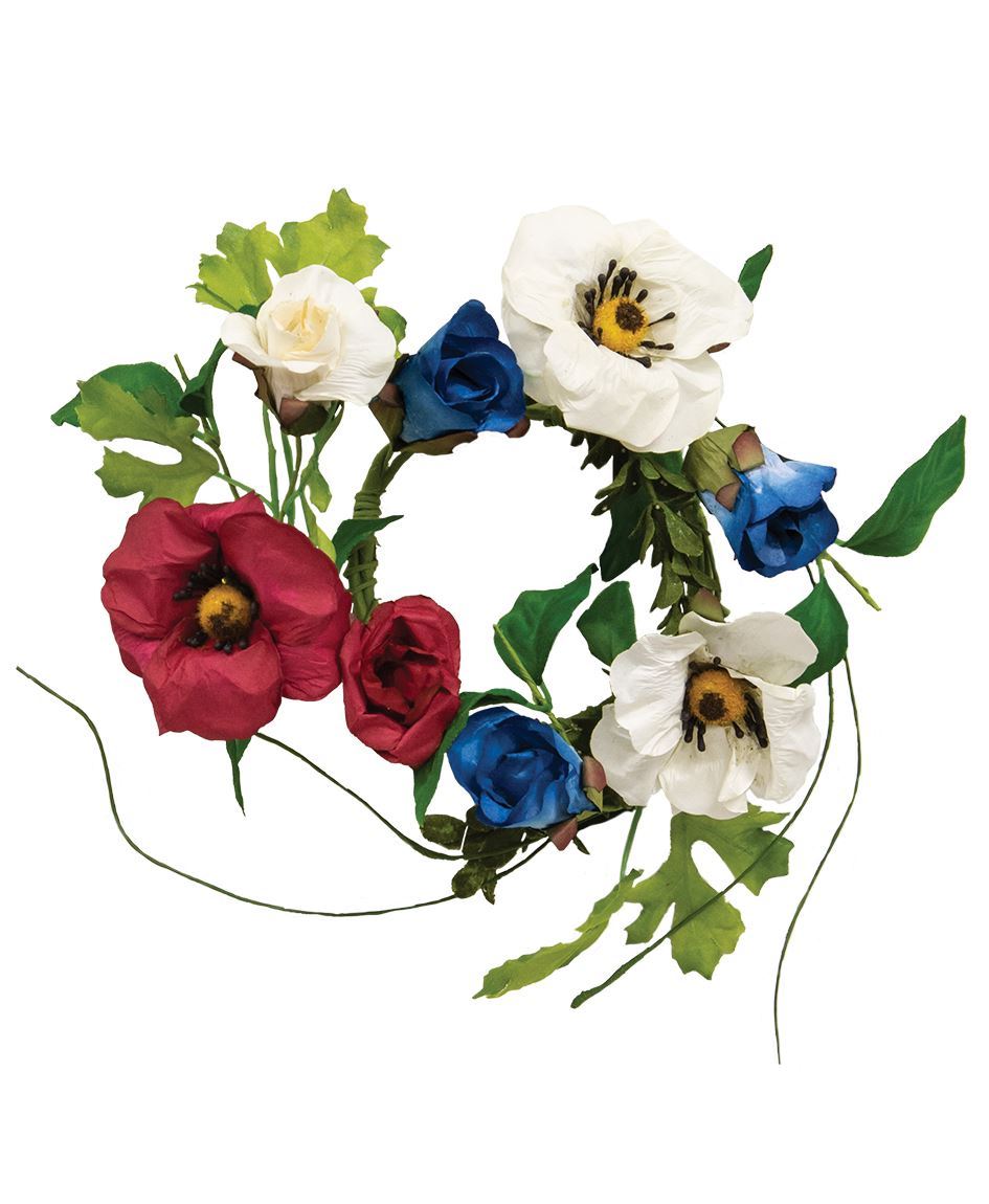 Americana Rose & Poppy Candle Ring