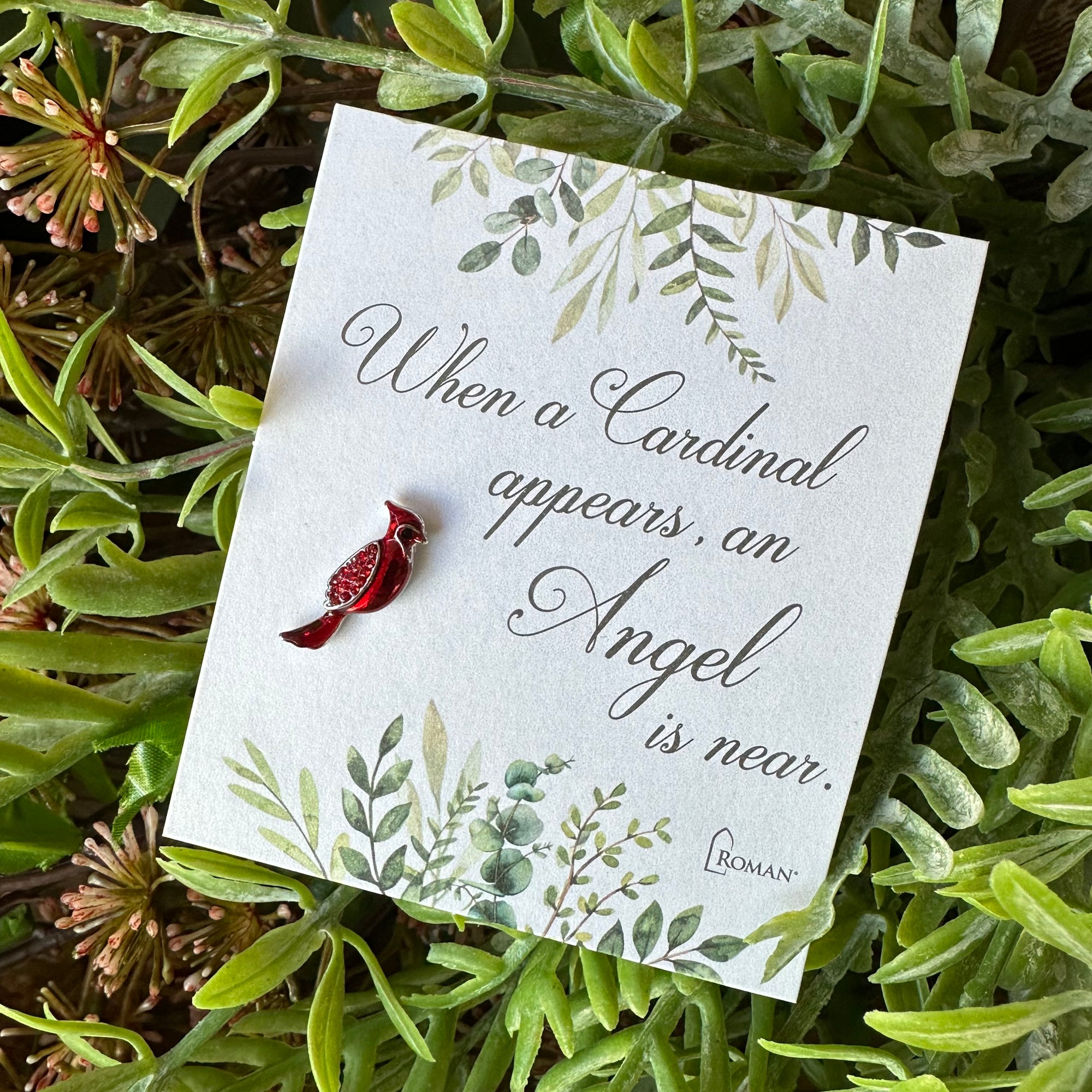 When a Cardinal Appears, an Angel is Near | Cardinal Pin