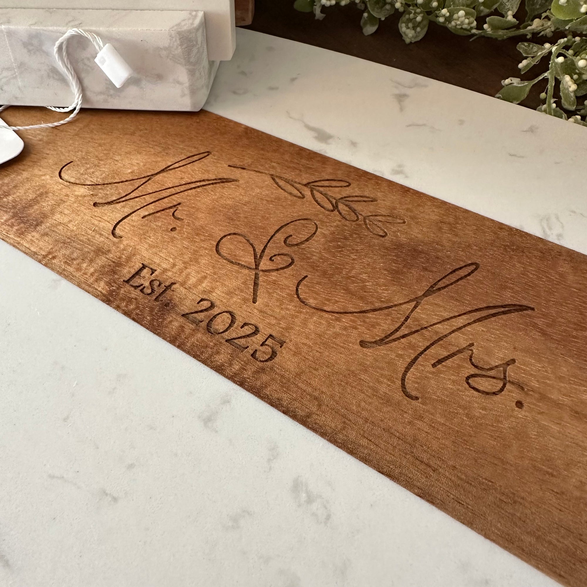 Mr. & Mrs. Est. 2025 | Cutting Board or Coasters