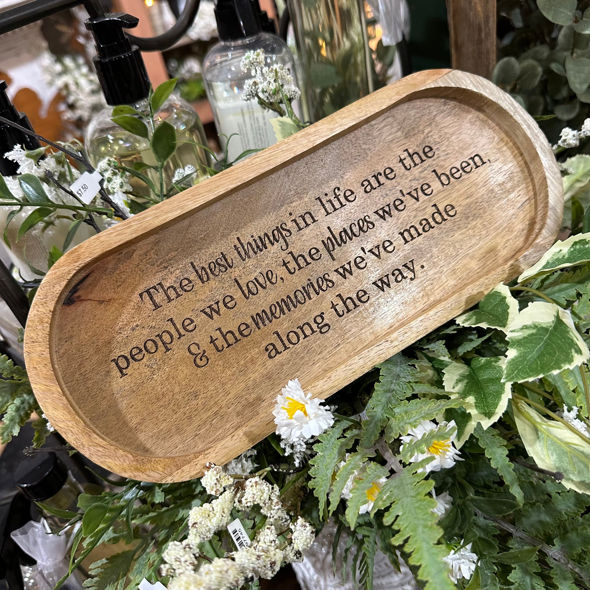 The Best Things in Life | Wood Tray