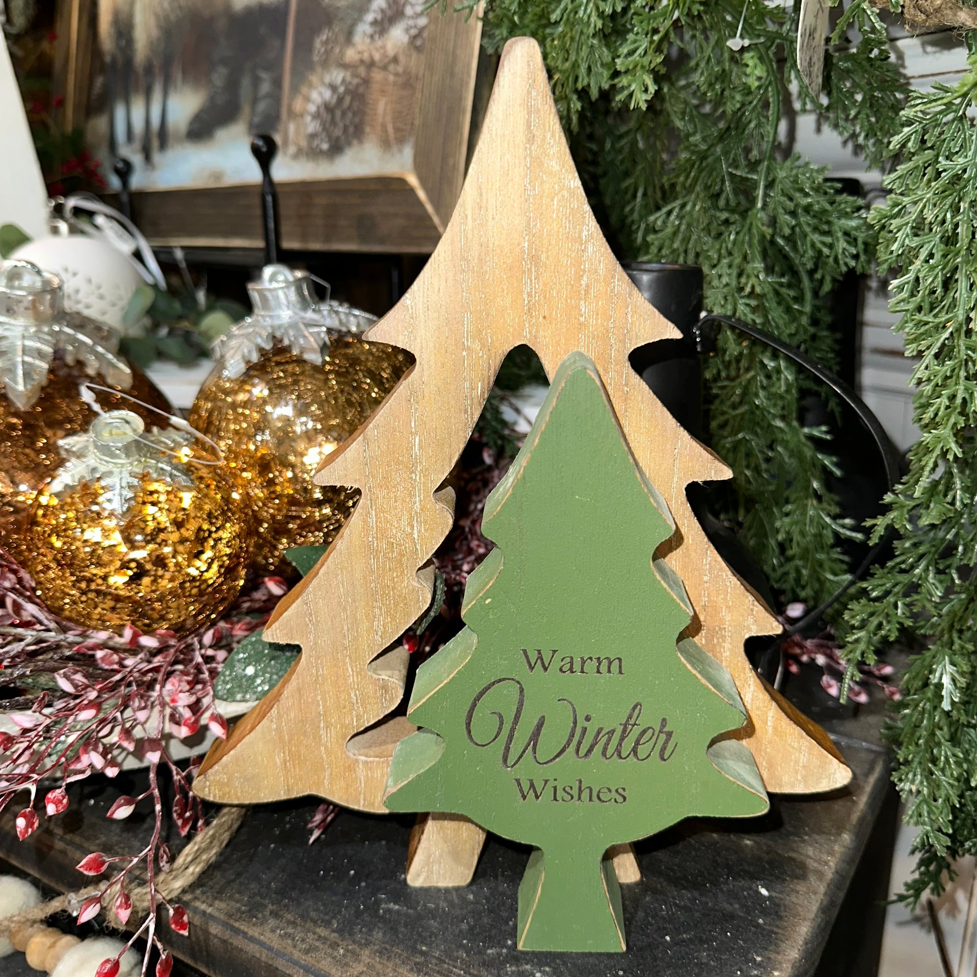 Double Winter Tree | Warm Winter Wishes