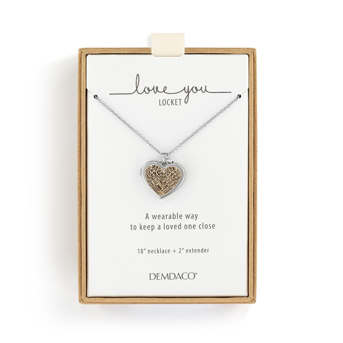 Love You Angel Wings Locket | Necklace