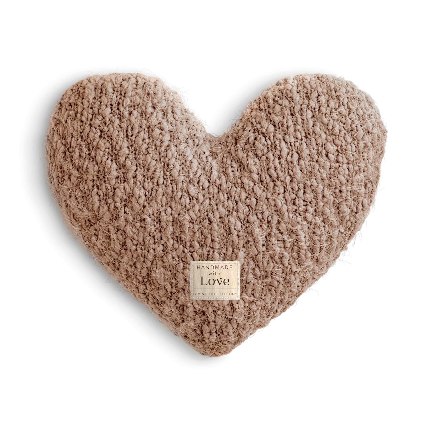 Giving Heart Weighted Pillow | Camel