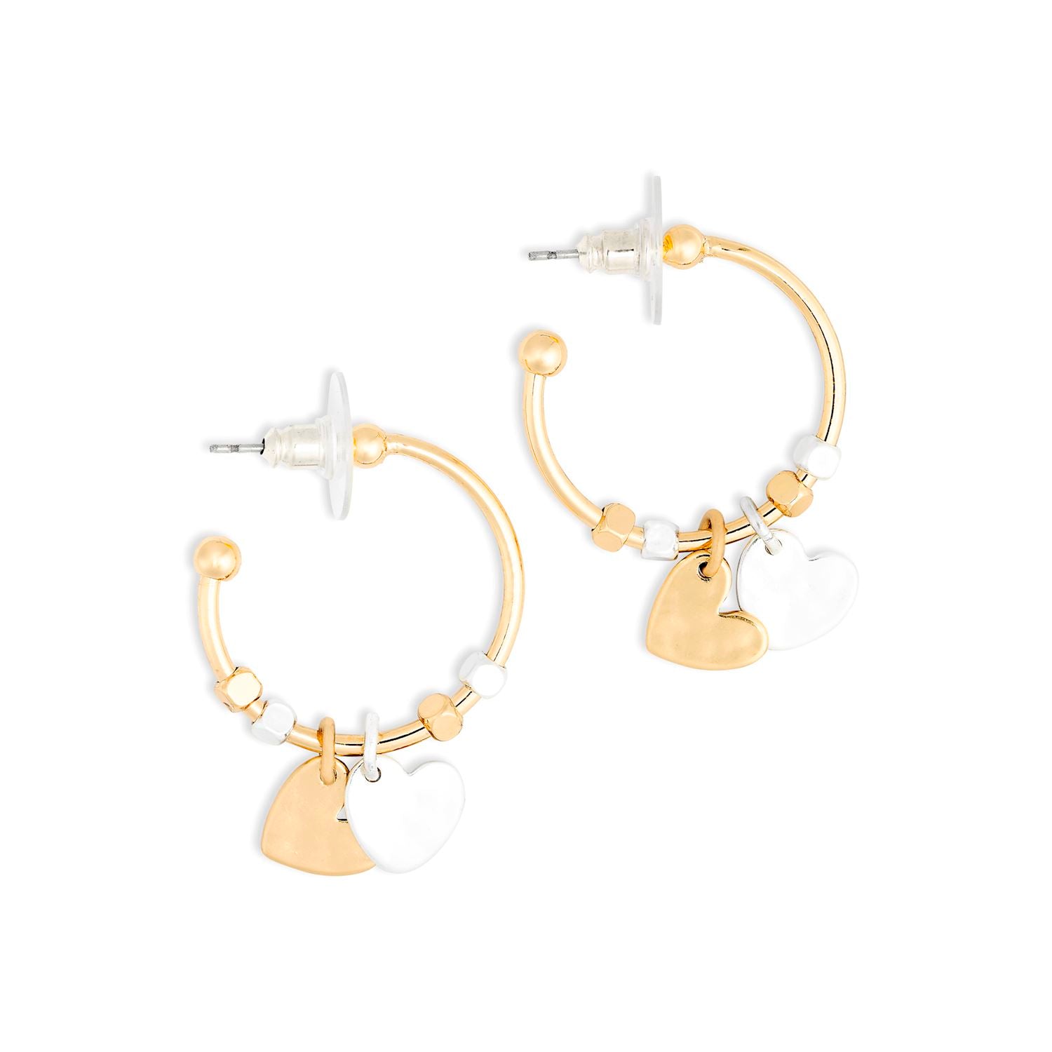 Loved Heart Charm Earrings | Giving Collection