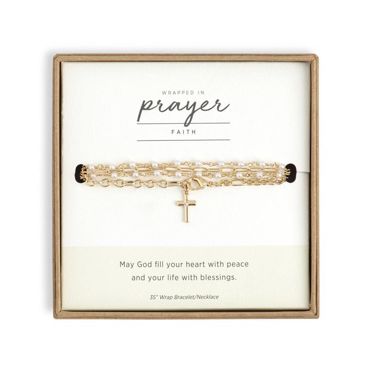 Wrapped in Prayer | Cross Bracelet/Necklace