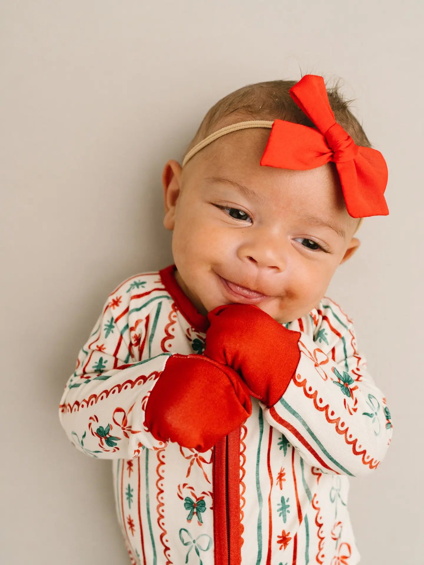 Christmas Bow | Zippy Footie