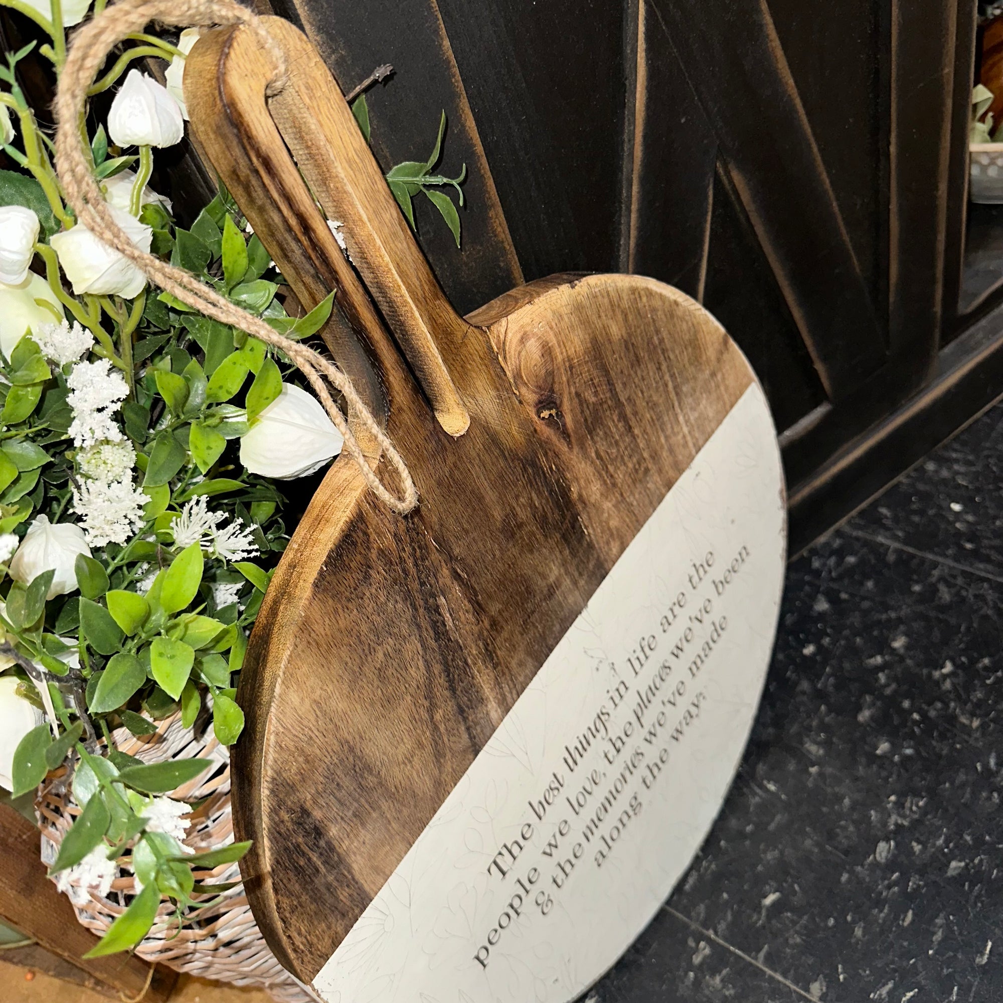 The Best Things in Life | Wood Trivet