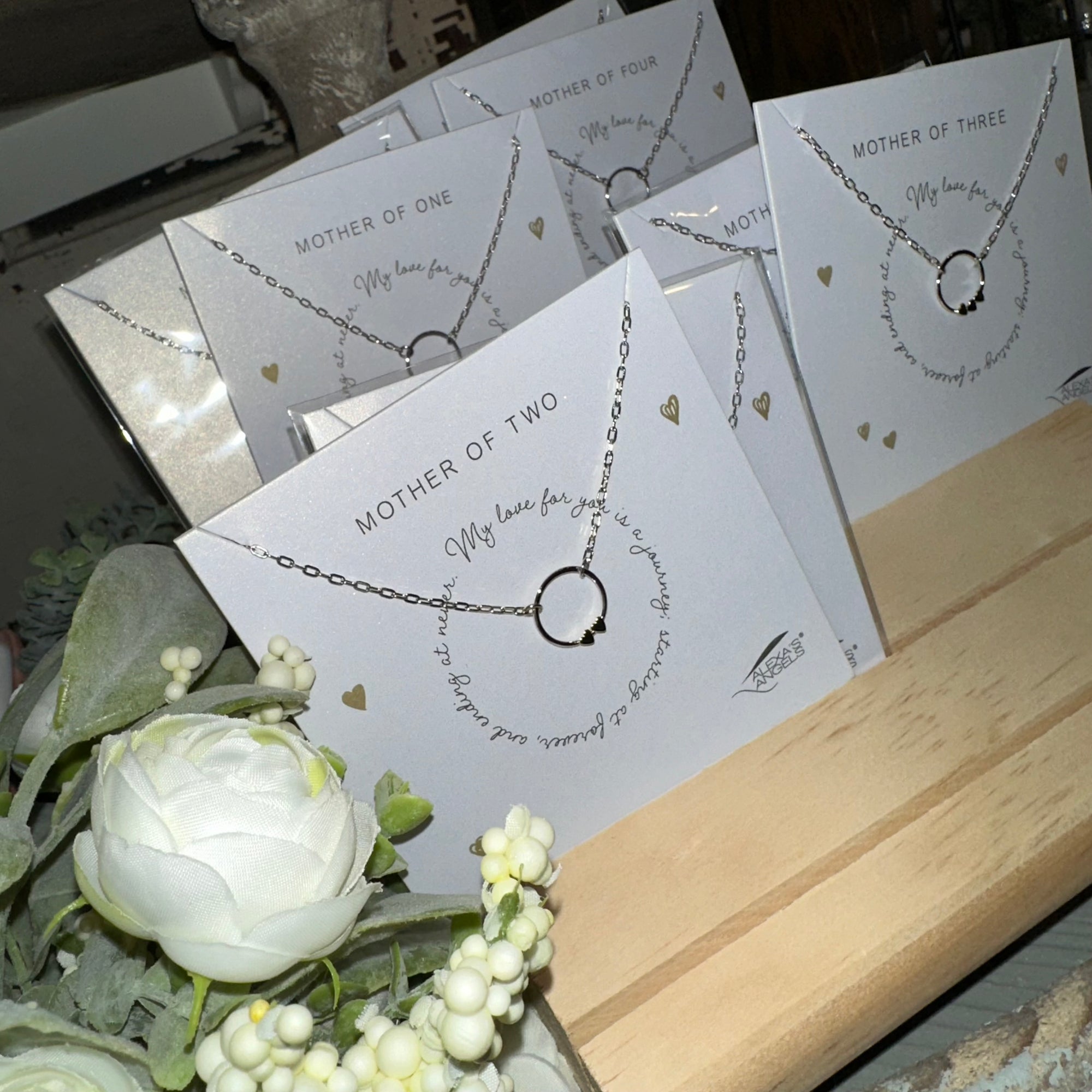 Many Hearts Necklace | Mother of One, Two, Three, Four