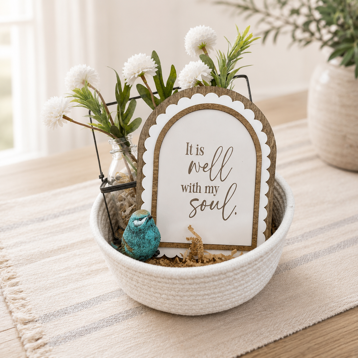 It Is Well With My Soul | Scalloped Arch Sign