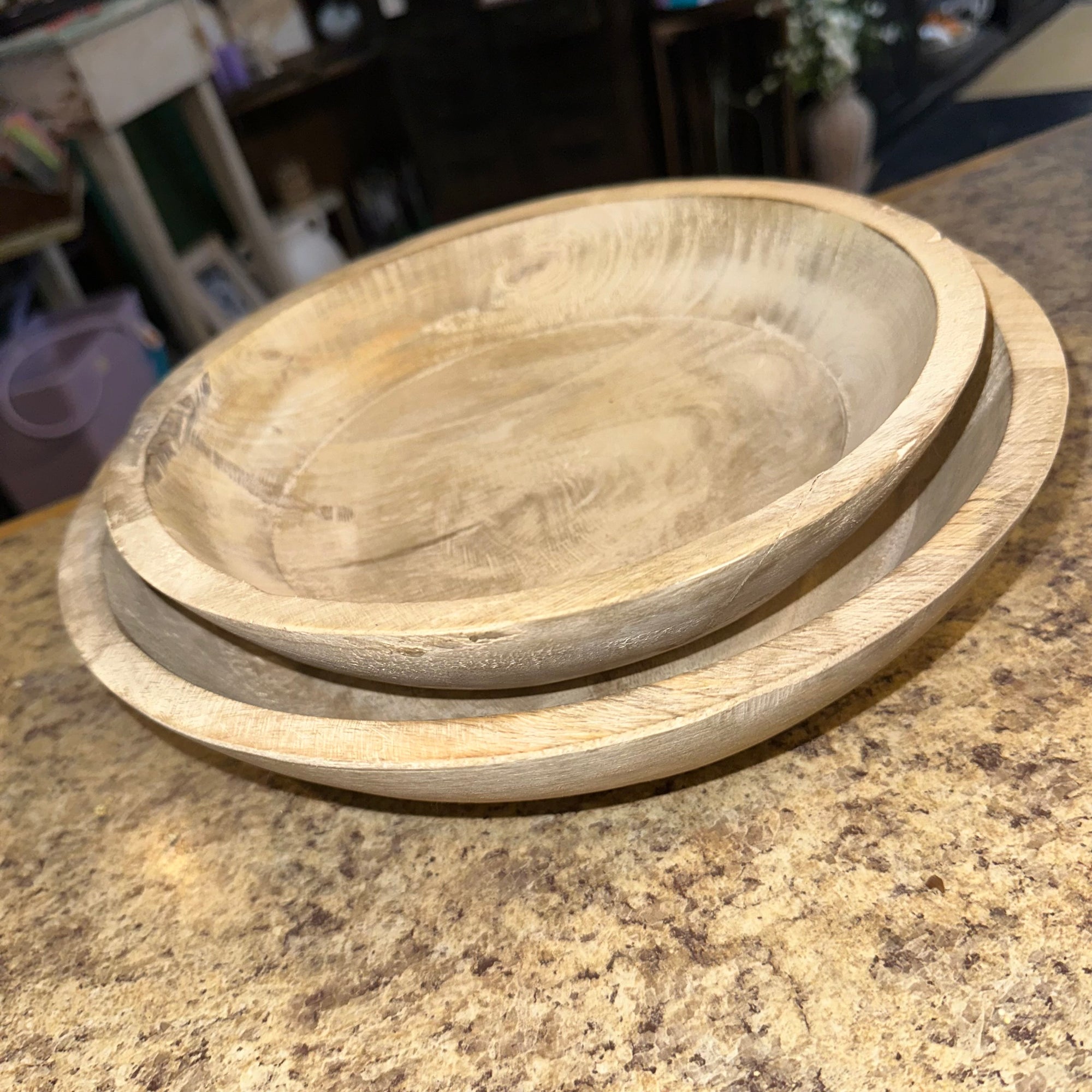 Wood Bowl | Whitewashed