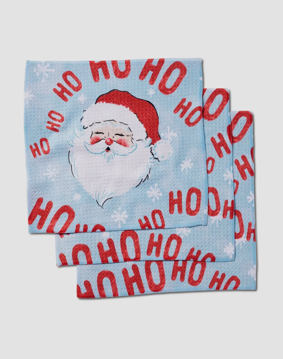 Geometry Kitchen Dishcloth | Santa Claus