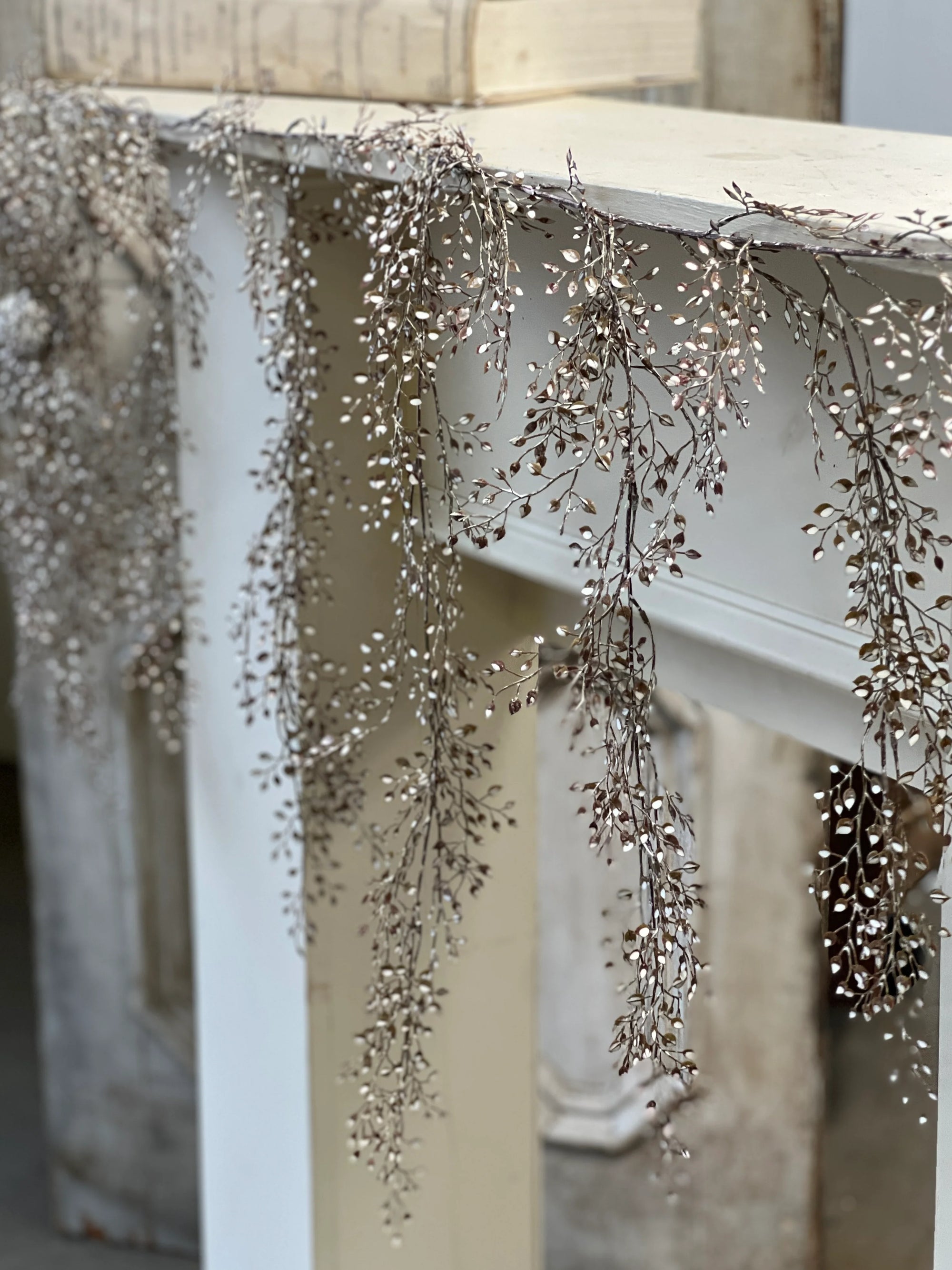Little Luna Weeping Garland | 72" | Cream & Brown