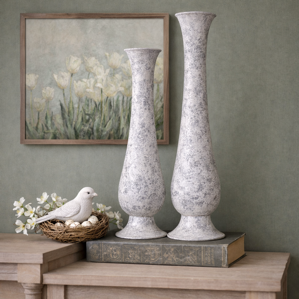 Metal Vase | Distressed