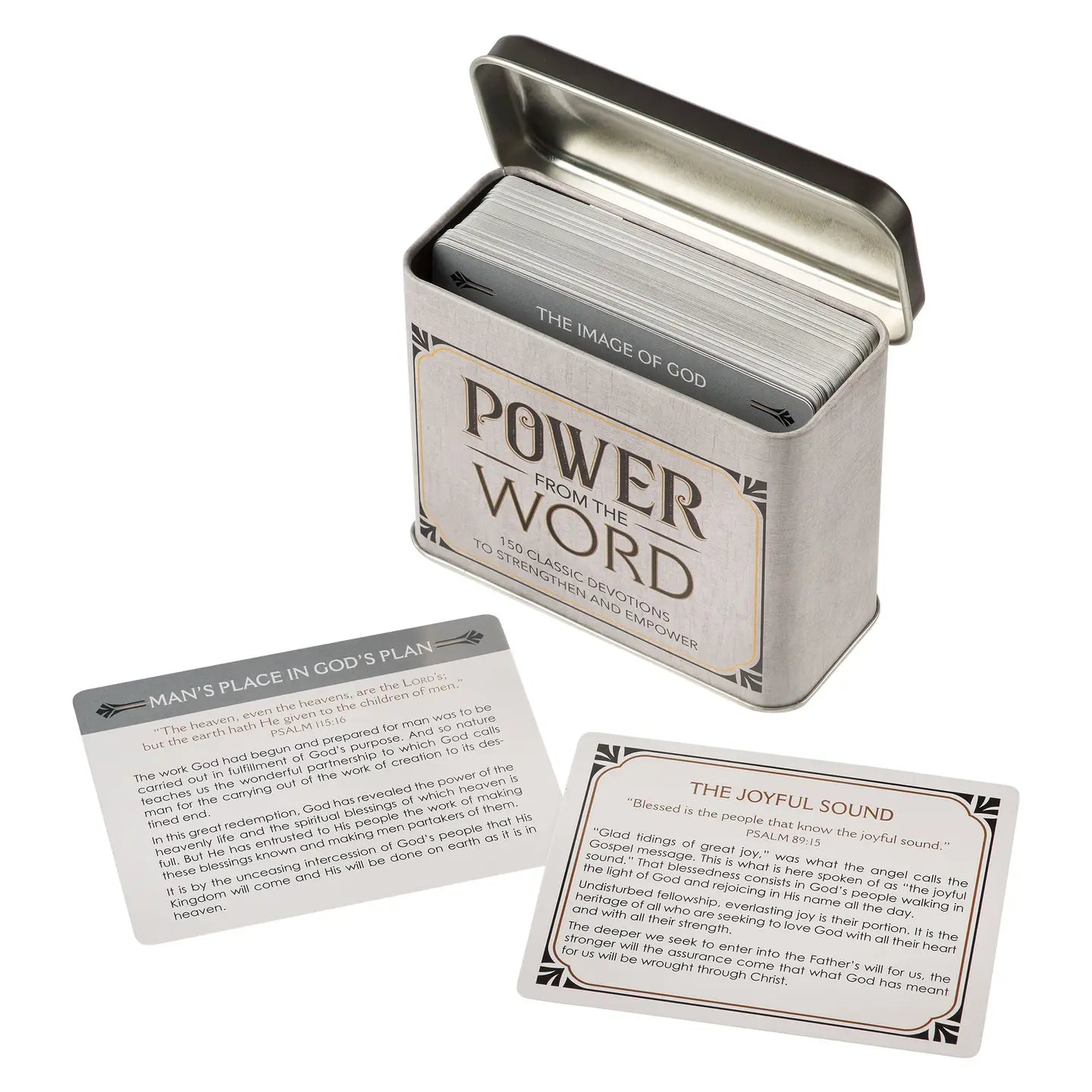 Power from the Word | Devotional Cards in a Tin for Men