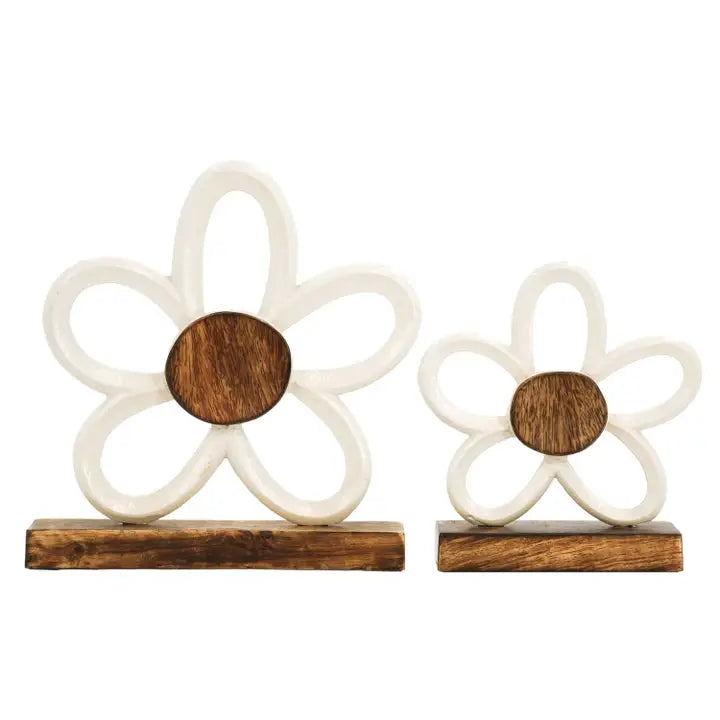 Flower Sitter | Wood & Metal