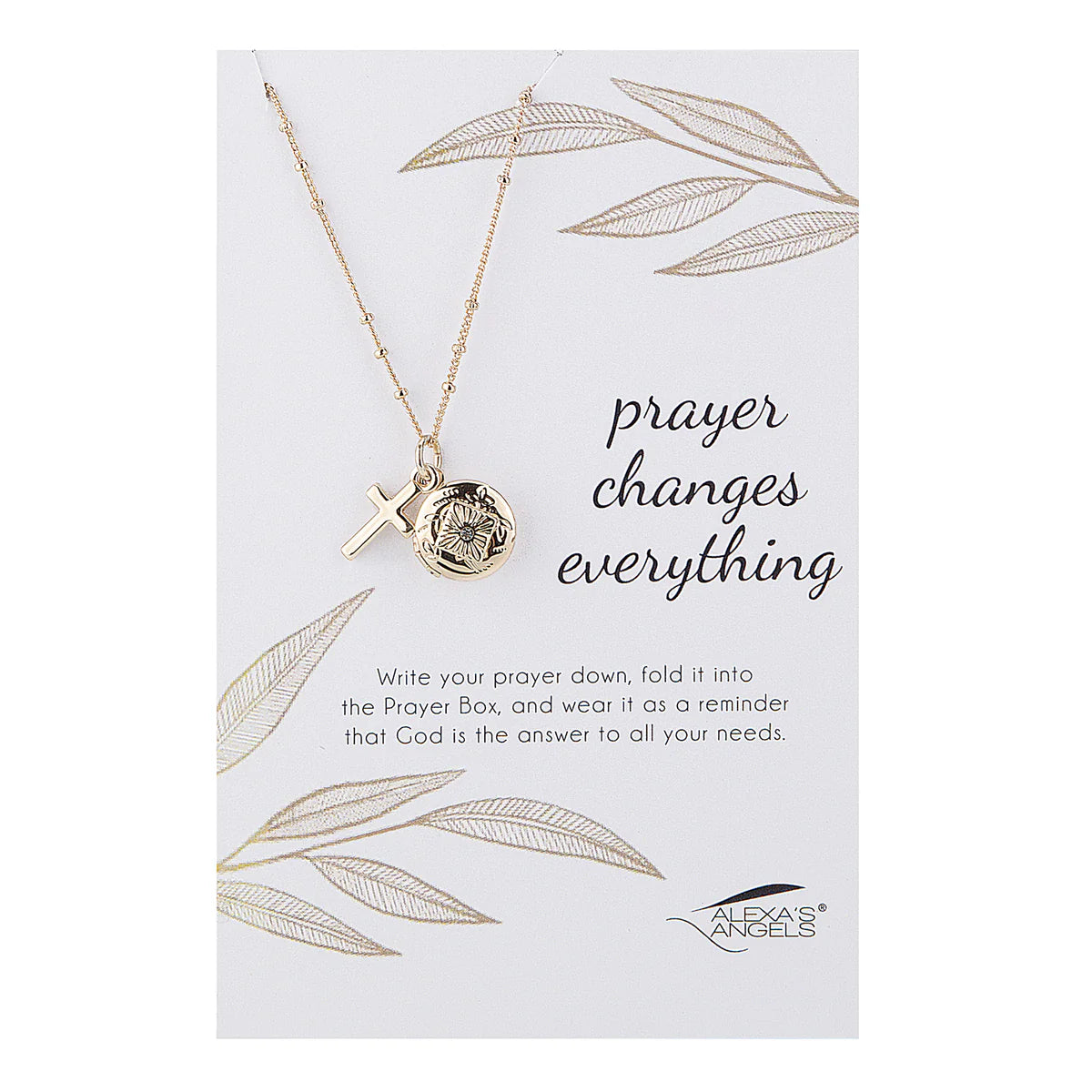 Prayer Changes Everything | Prayer Box Necklace | Gold or Silver