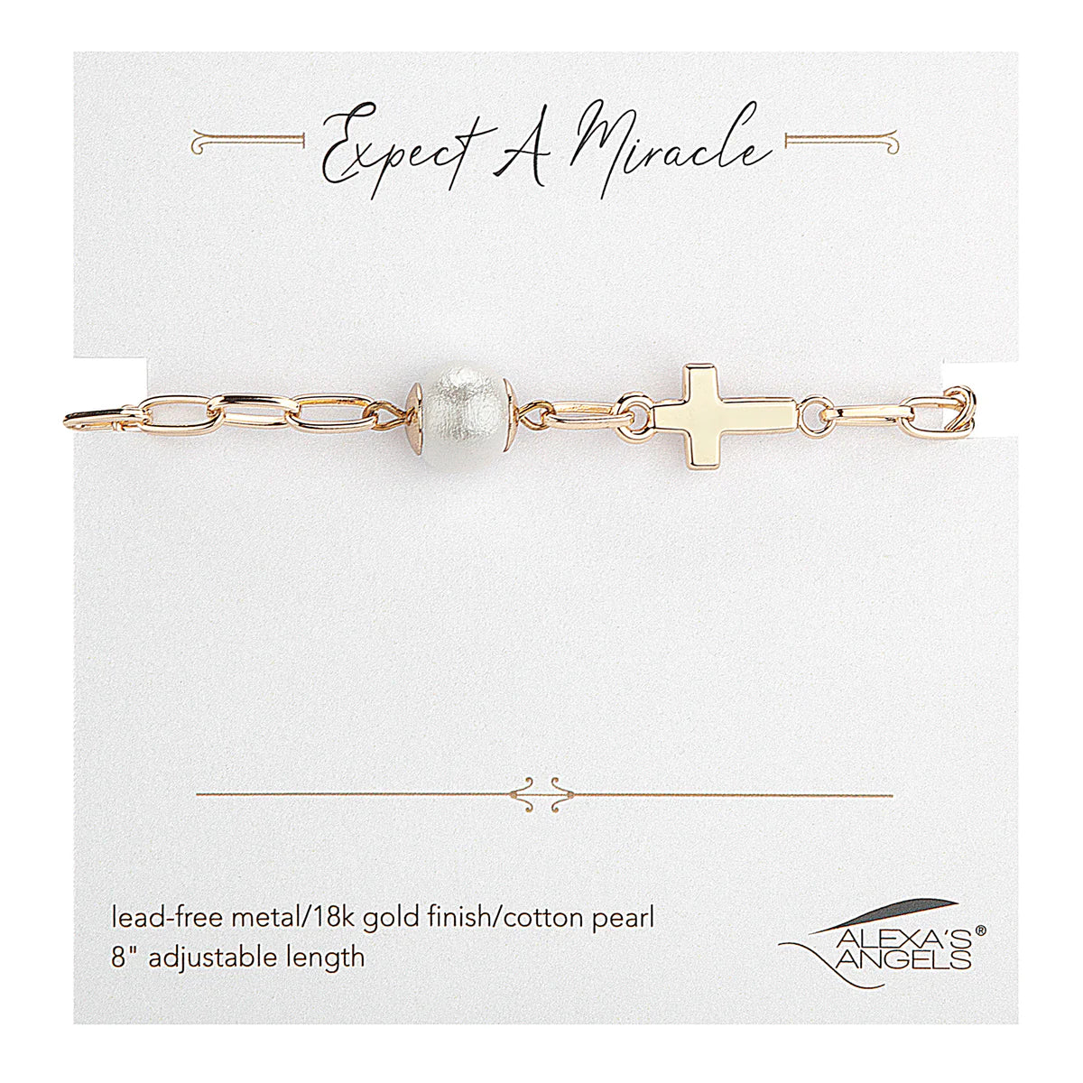 Cross Bracelet | Gold | Expect A Miracle