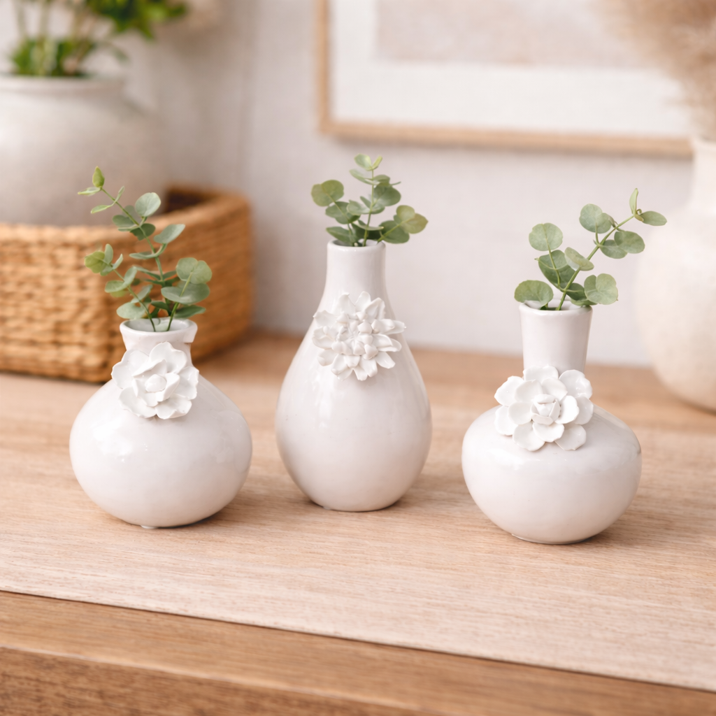 Flower Detail Bud Vase