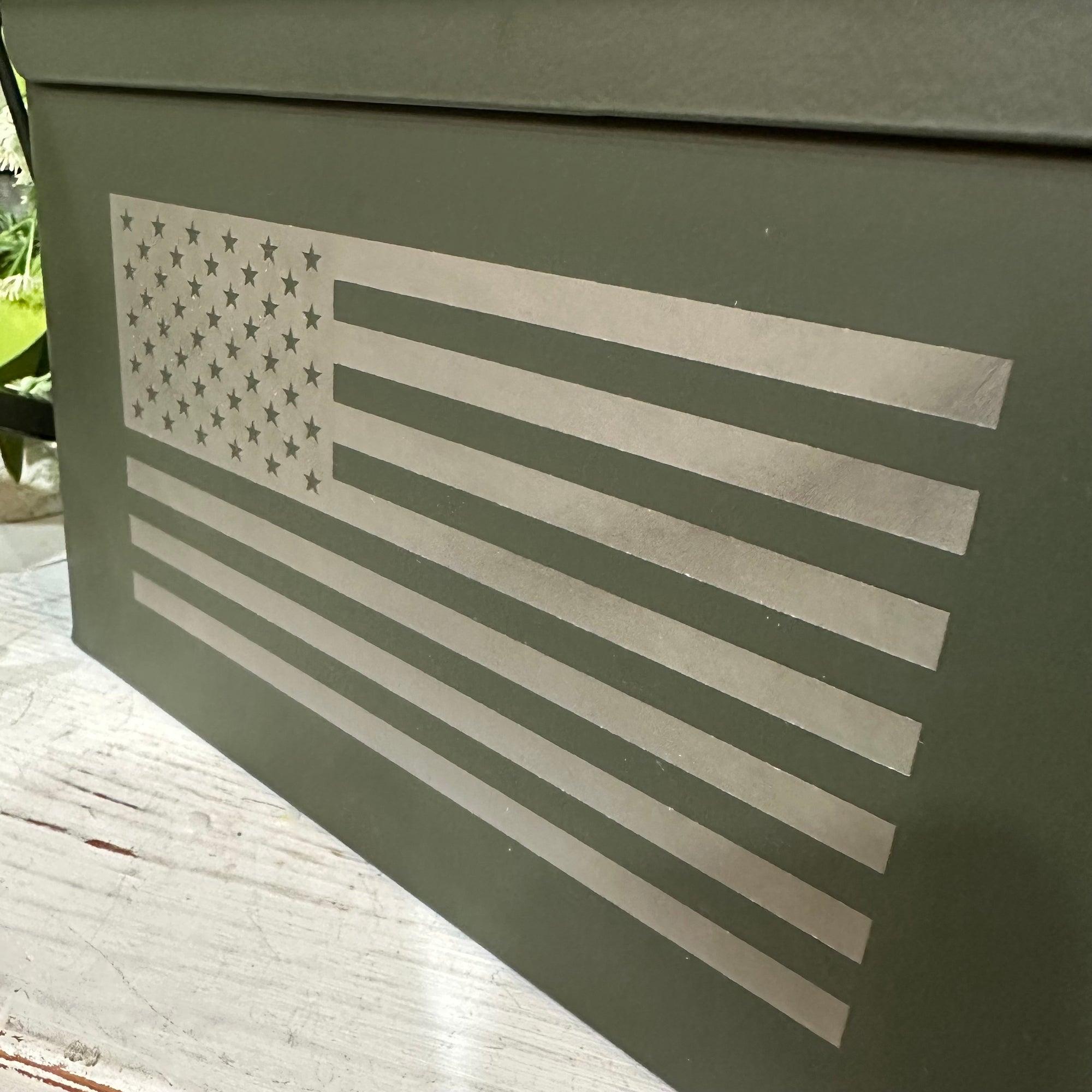 American Flag | Engraved Ammo Can