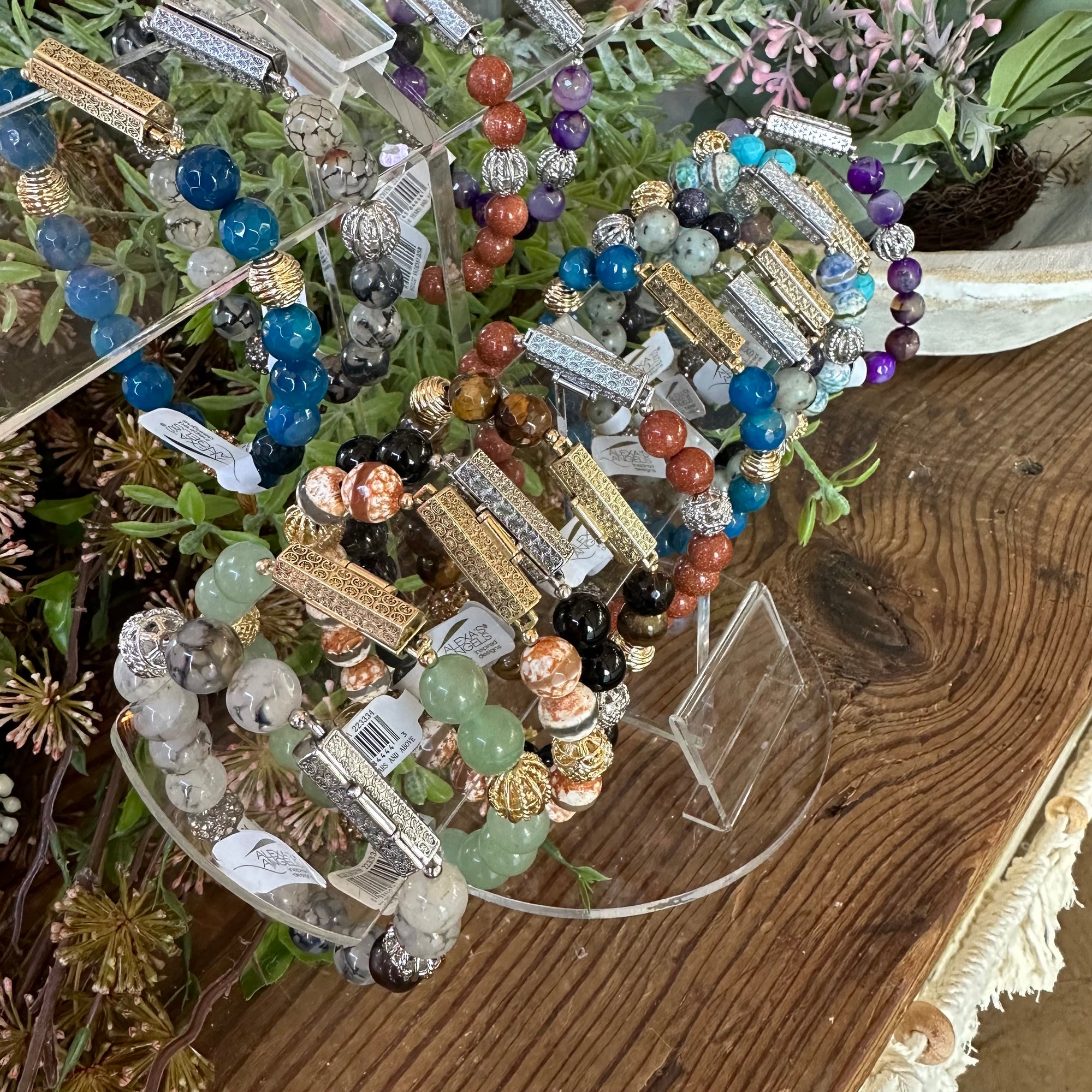 Prayer Box Bracelet | Natural Stone