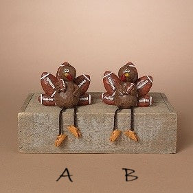 Harvest Football Turkey Shelf Sitter