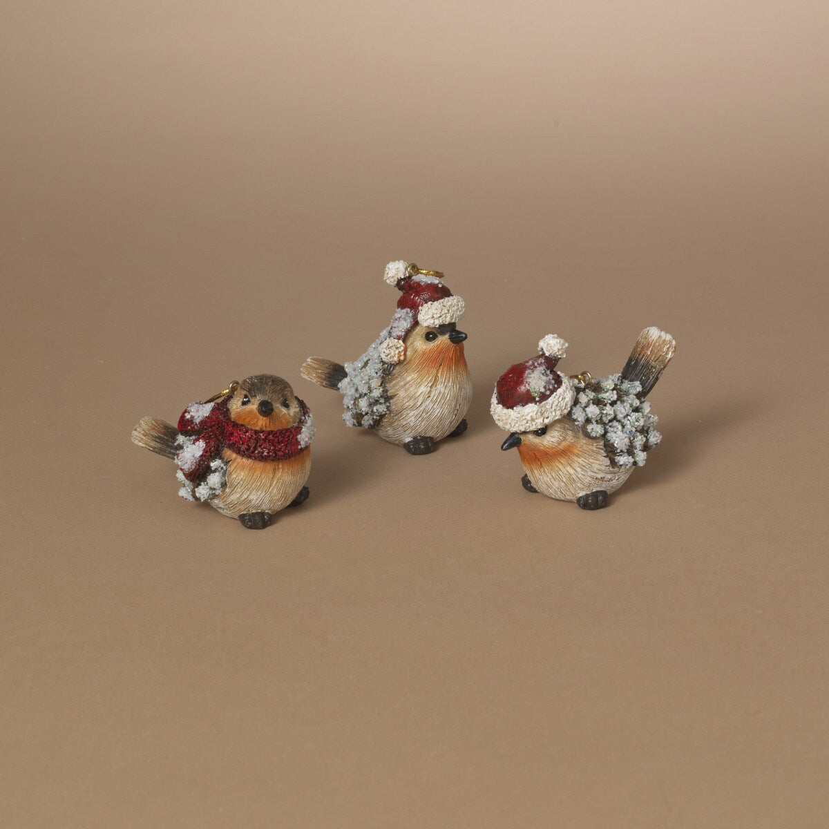 Festive Winter Hat Bird Ornament | 2.75"