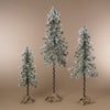 Flocked Pencil Pine Tree