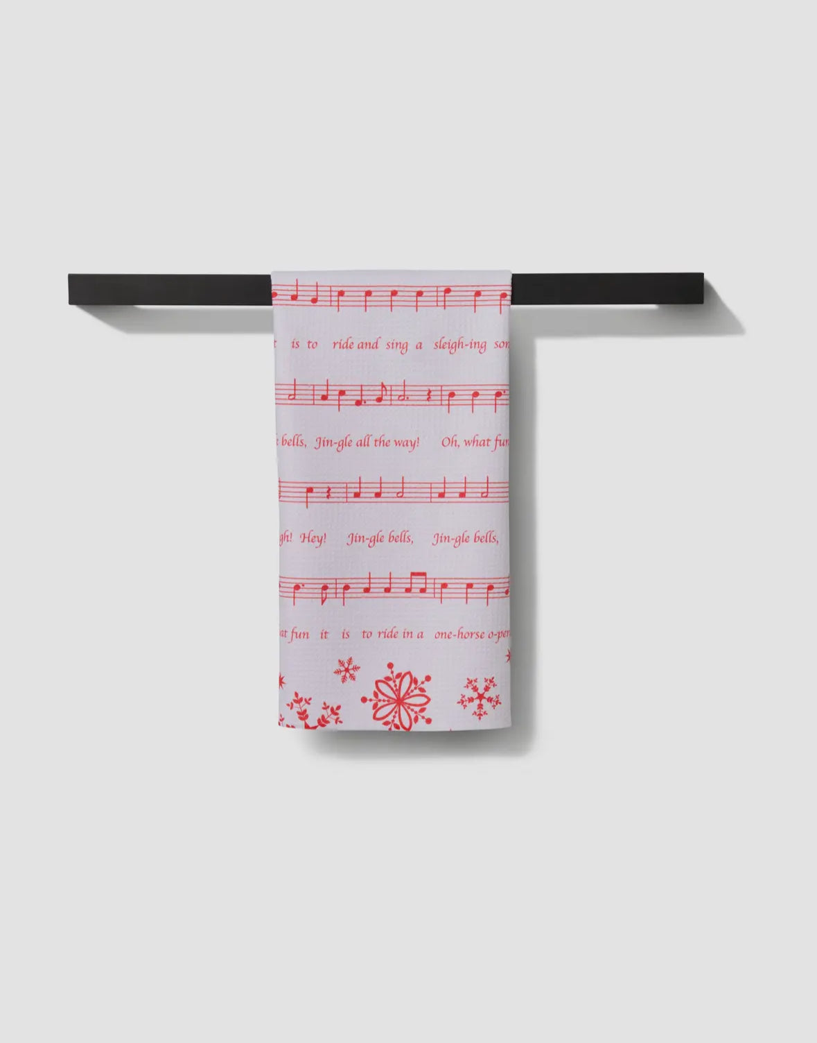 Geometry Kitchen Tea Towel | Frosty Notes | Jingle Bells