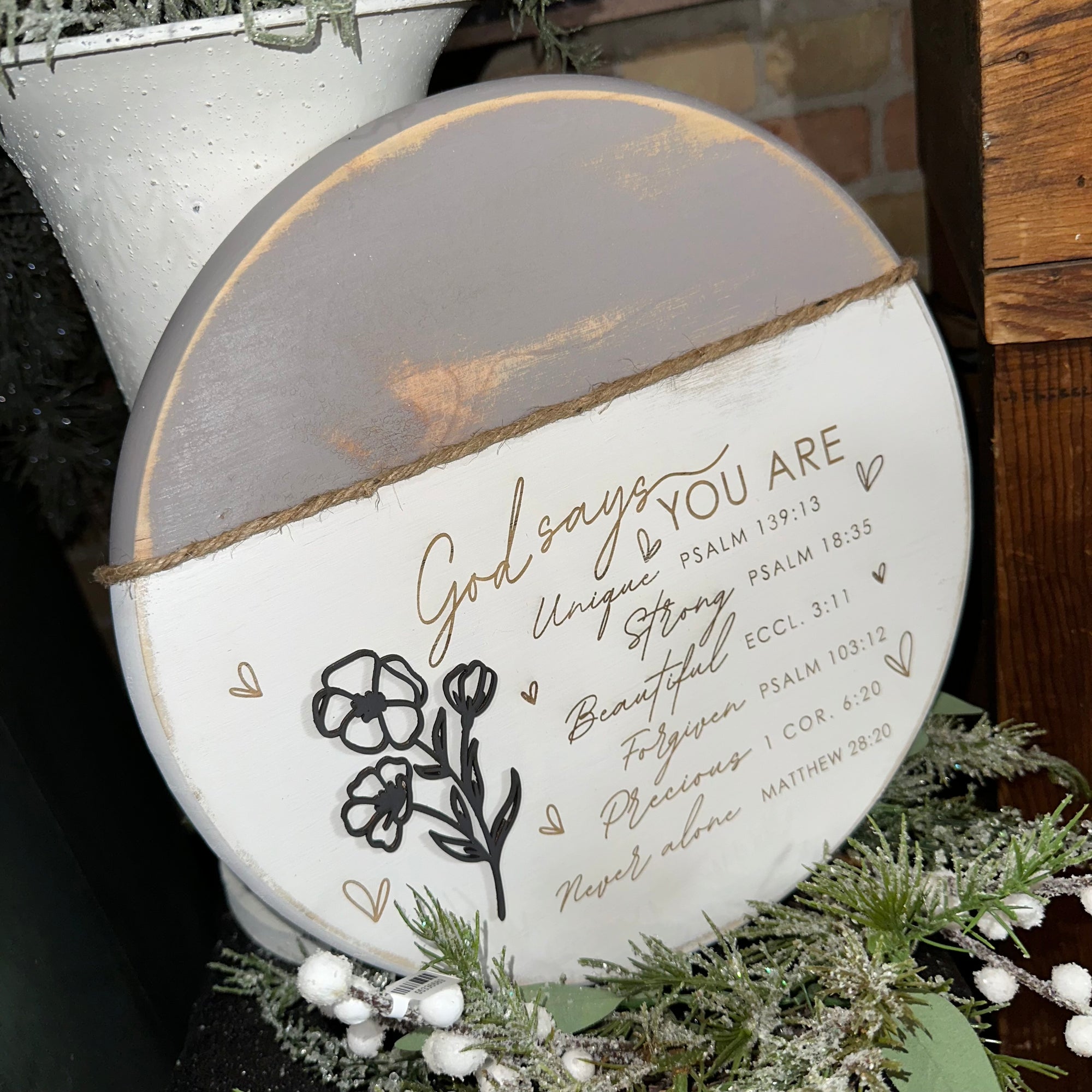 God Says You Are | 12" Handmade Sign