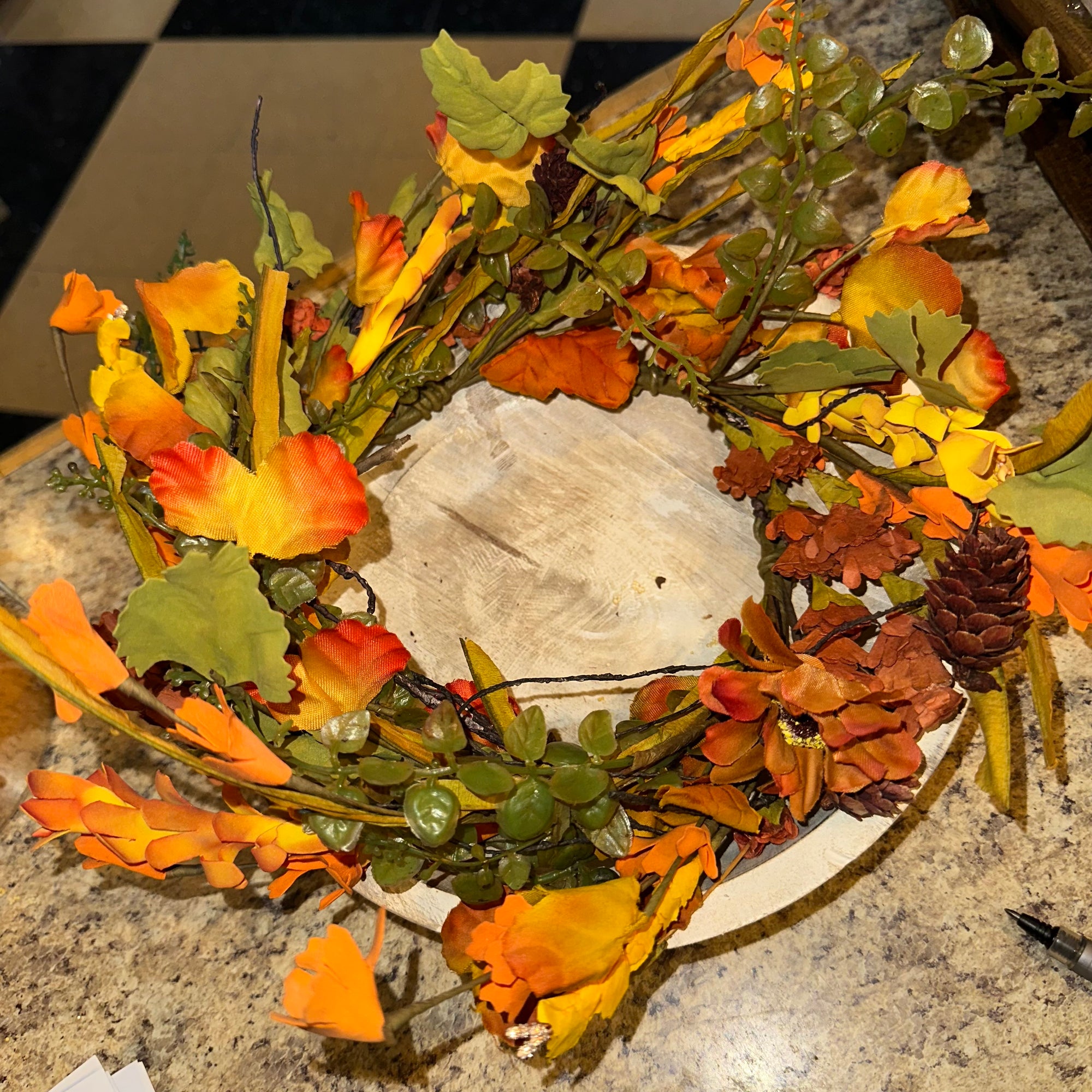 Autumn Harvest Candle Ring | 18"