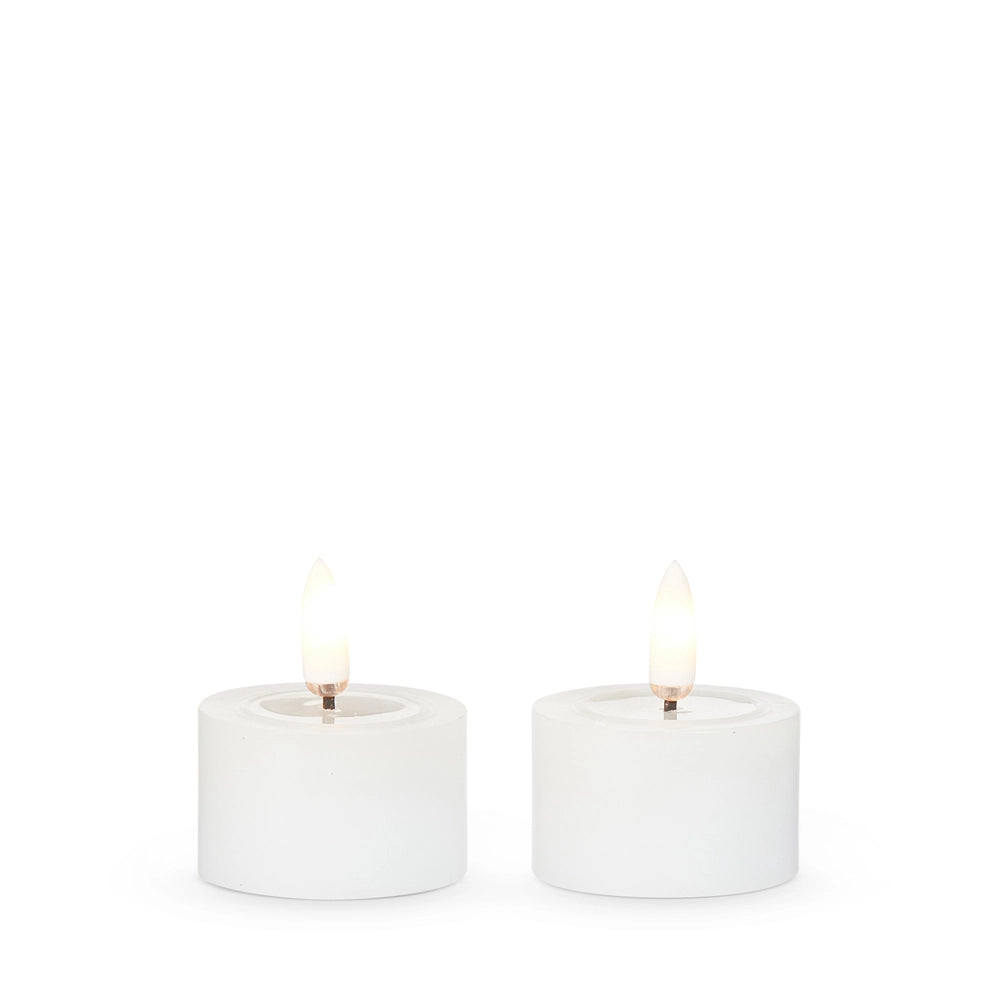 Tealight Candle | Melted Top | Ivory or White | Battery Operated