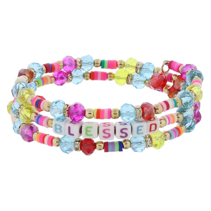 Blessed | Child's Coil Bracelet