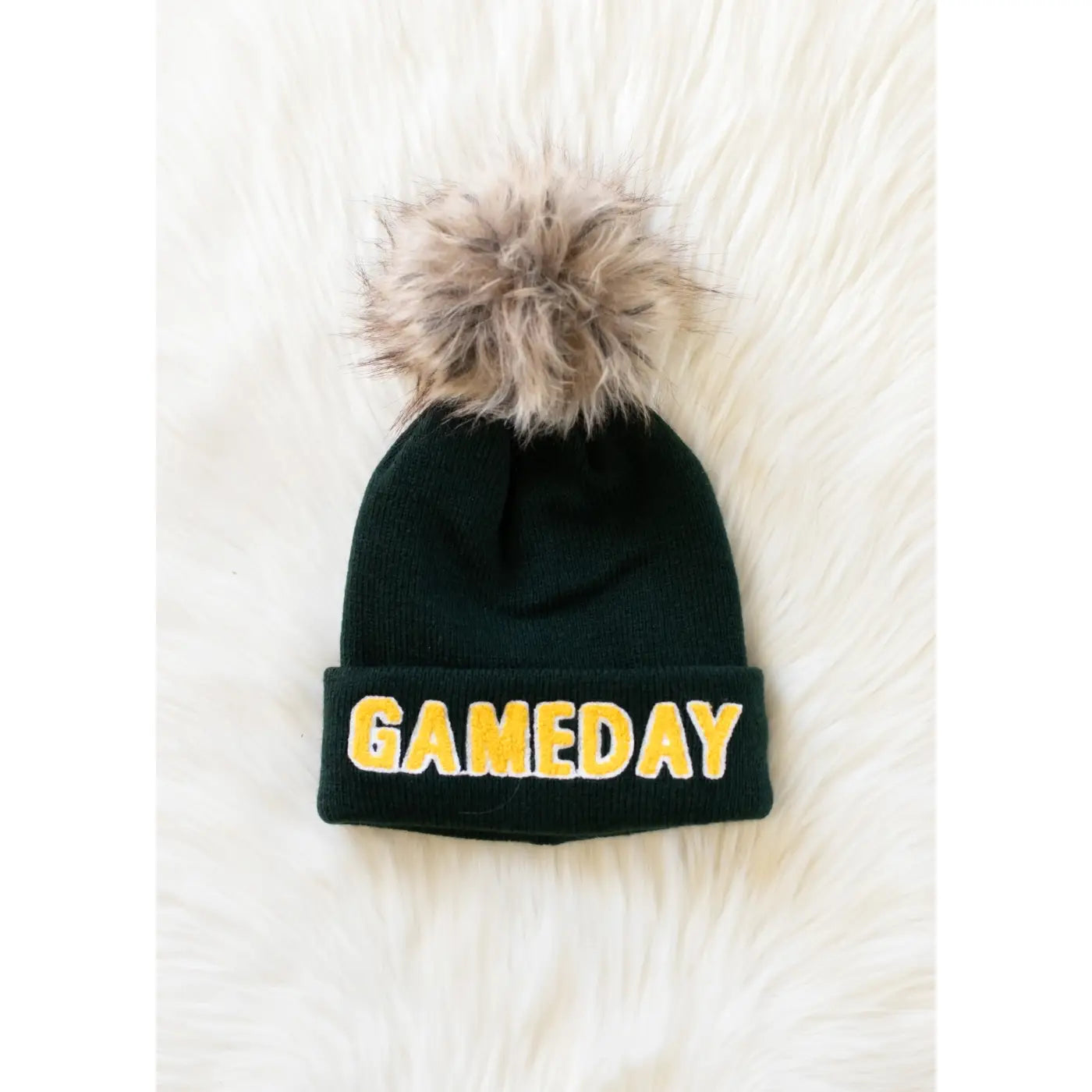 GameDay Pom Hat | Green & Gold