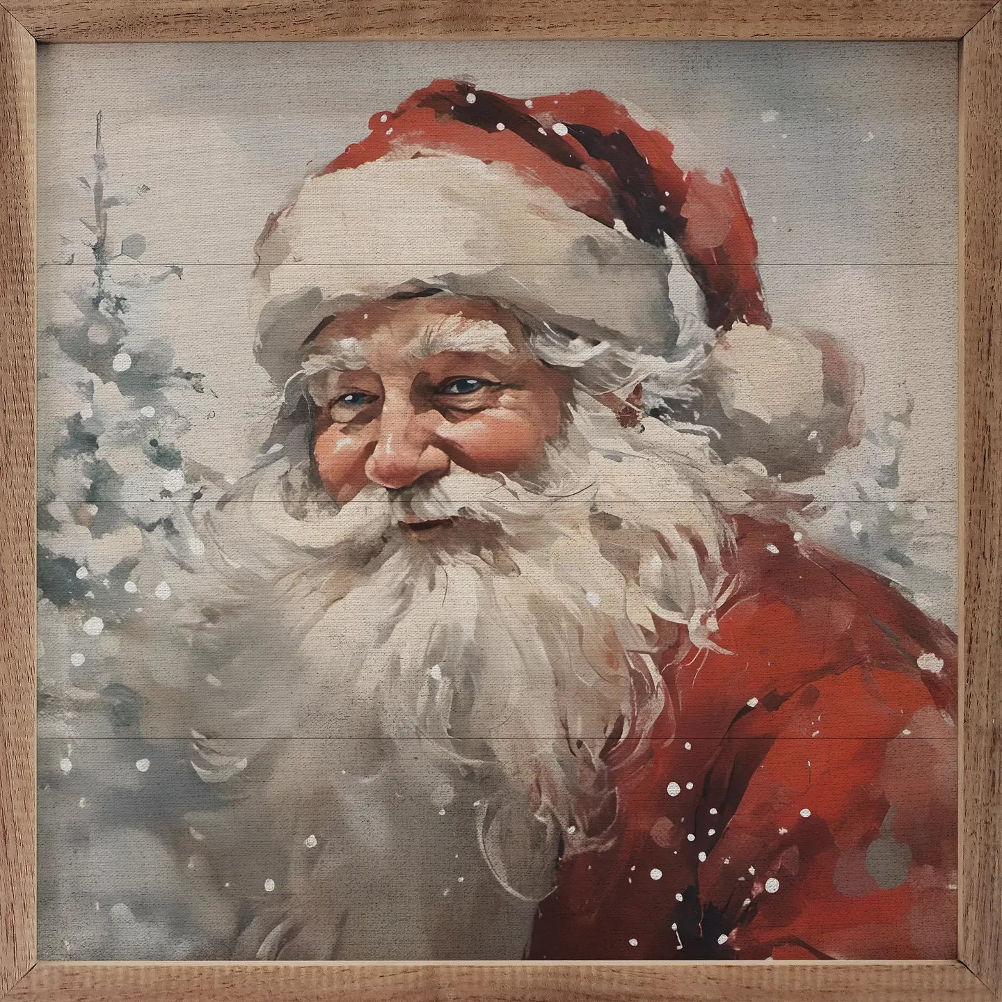 Snowy Santa | Wall Art