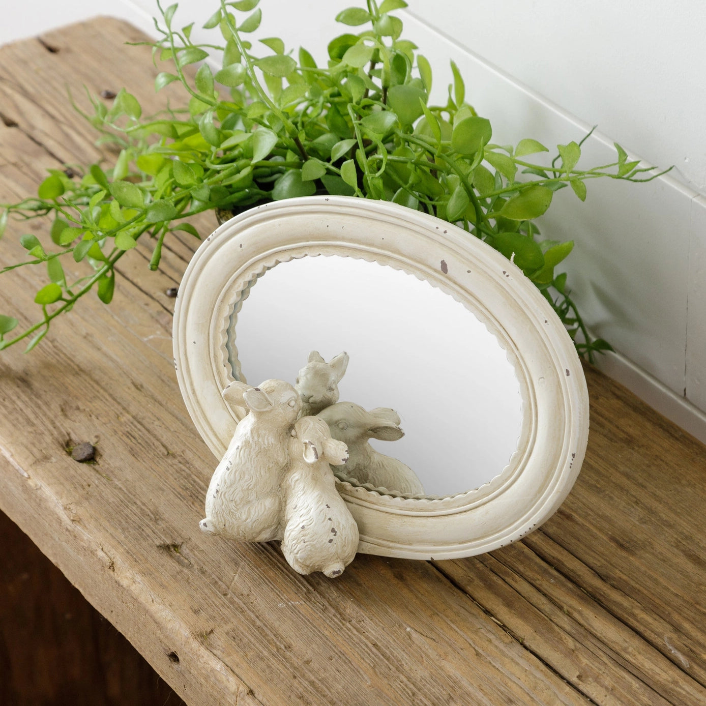 Peeking Bunny Mirror