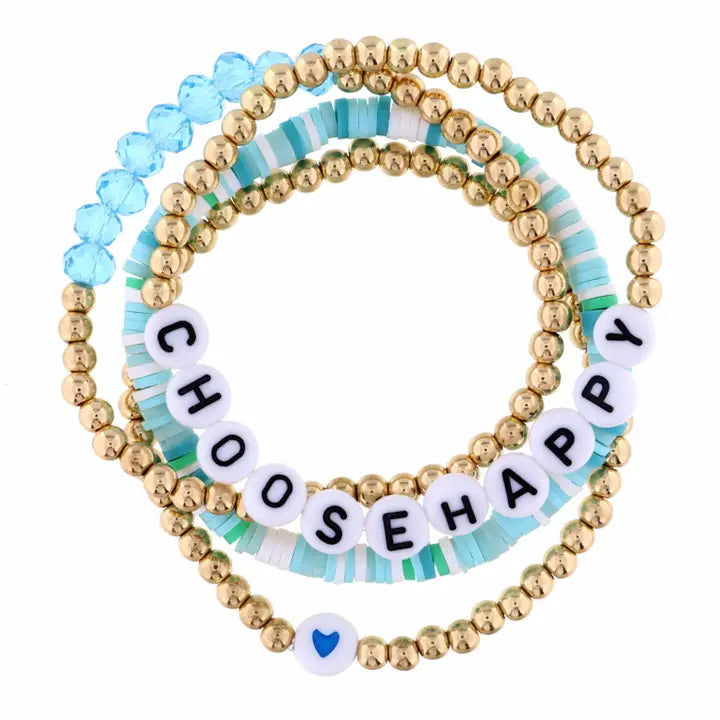 Choose Happy | Child's Inspirational Bracelet