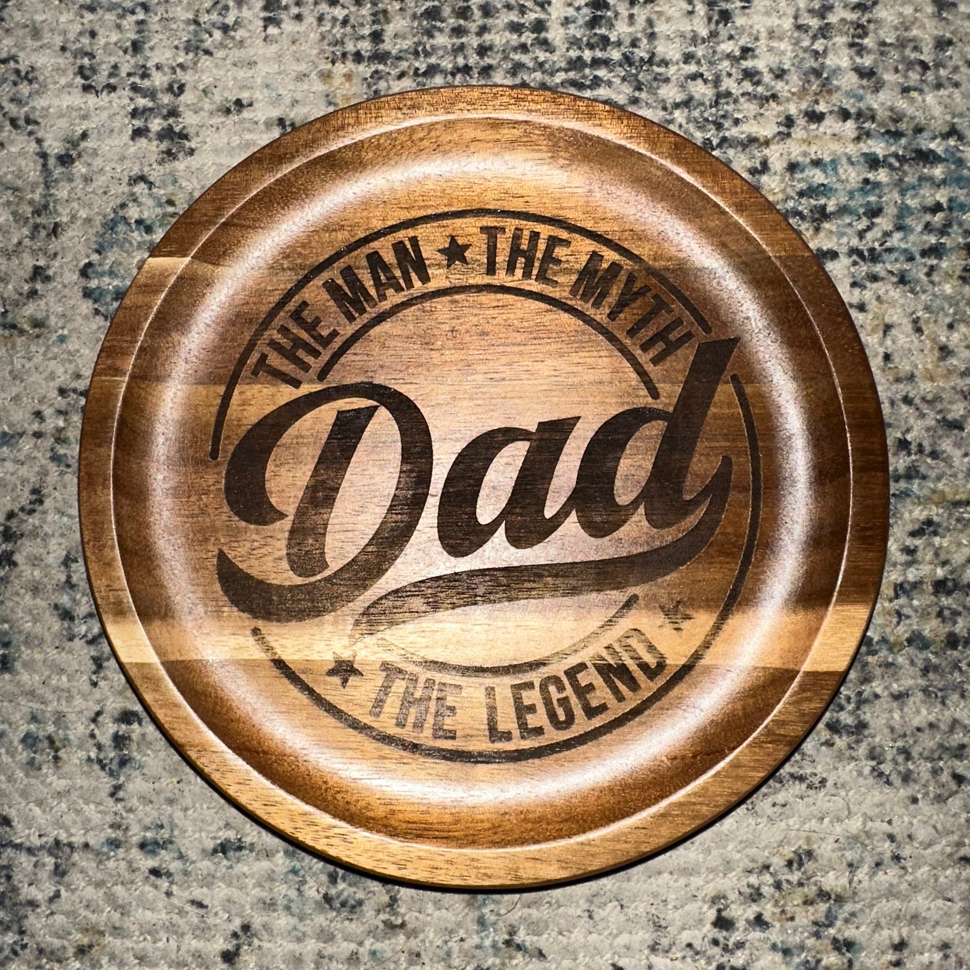 Dad - The Man, The Myth, The Legend | Engraved Wood Tray