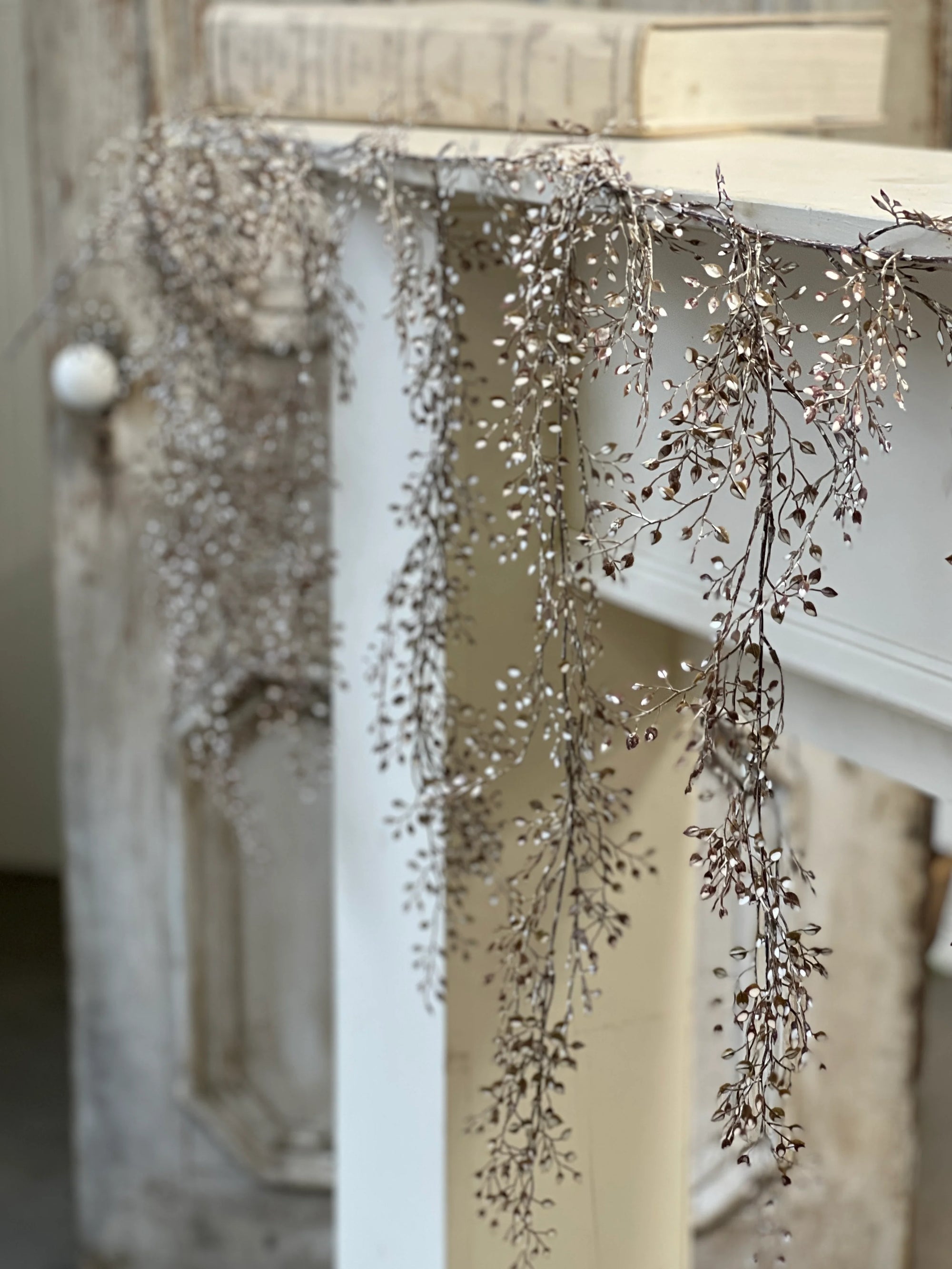 Little Luna Weeping Garland | 72" | Cream & Brown
