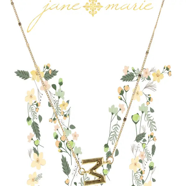 Initial Necklace | 16" | Gold
