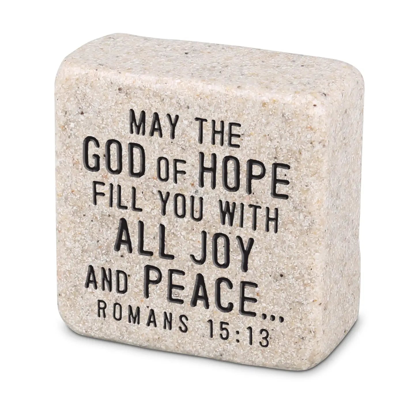 God of Hope | Romans 15:13 | Scripture Stone Block