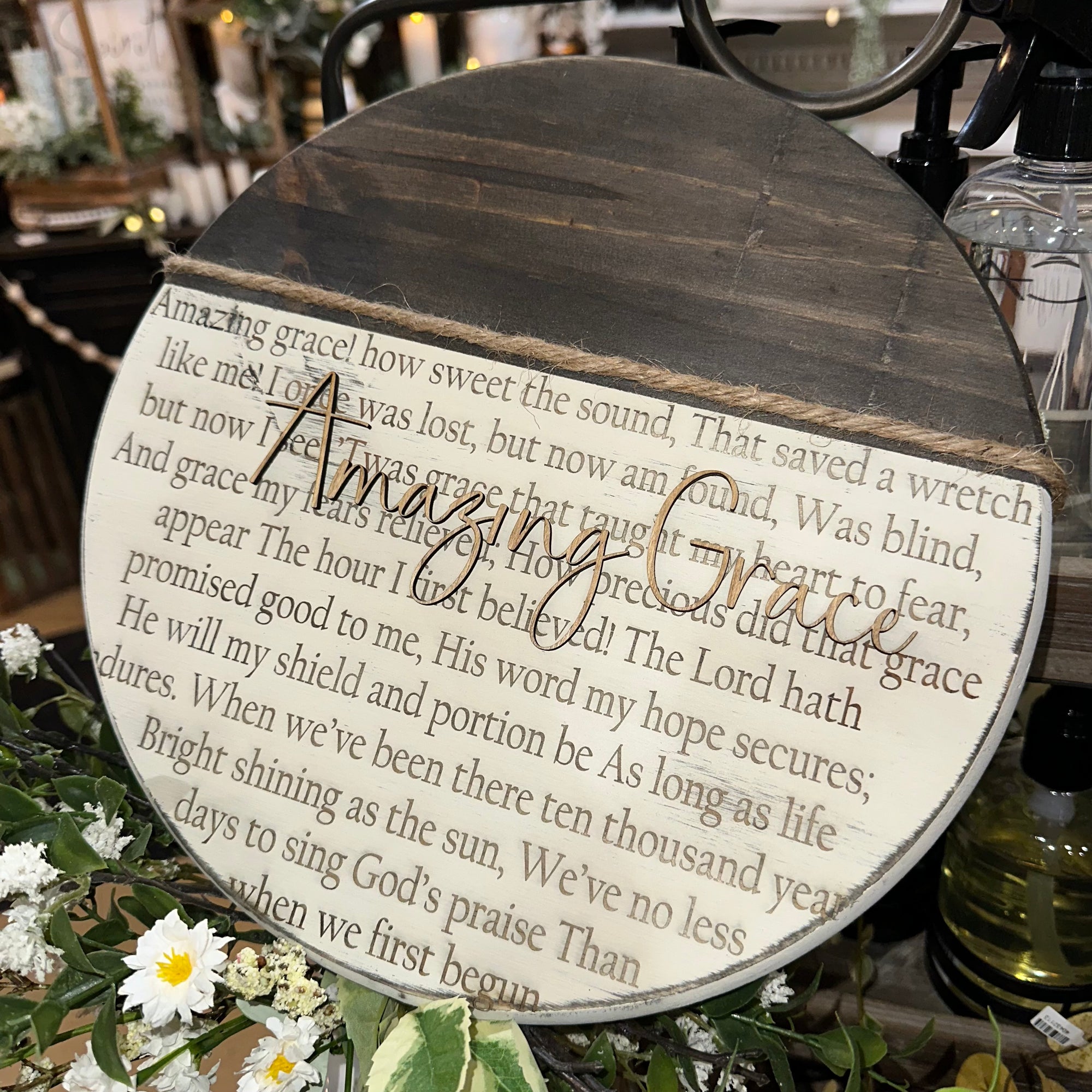 Amazing Grace | 18" | Handmade Wood Sign