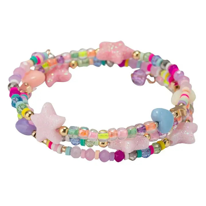 Hearts & Stars | Child's Coil Bracelet