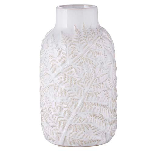 Fern Pattern Vase | 10"
