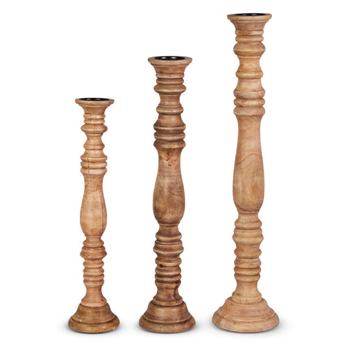 Floor Candle Holders | Wood