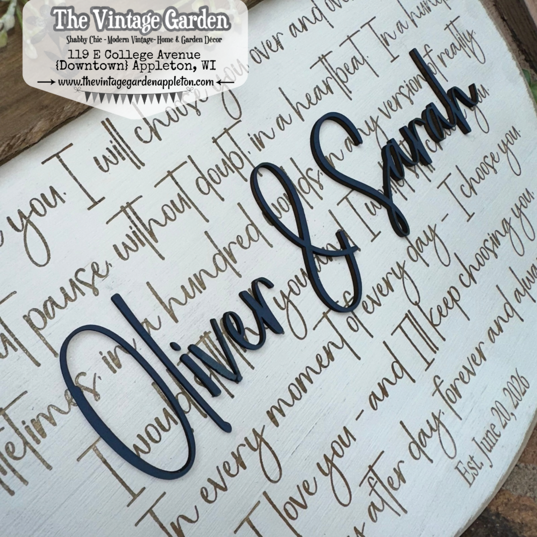 I Choose You | Engagement, Wedding, Anniversary | Custom Sign