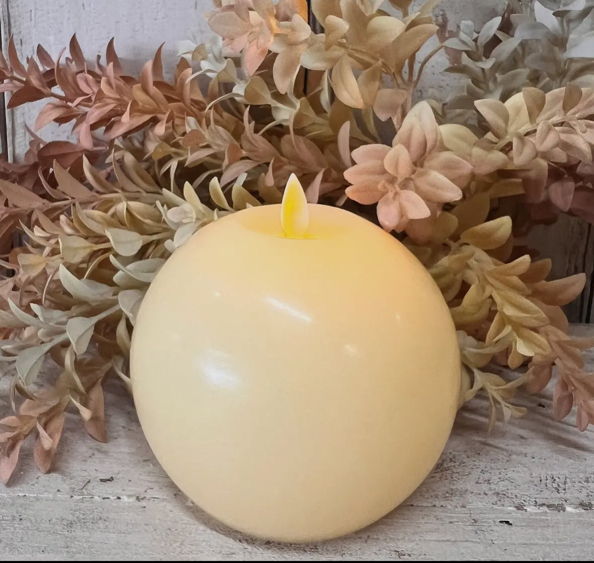 Motion Flame Candle | Cream Orb | Battery Operated