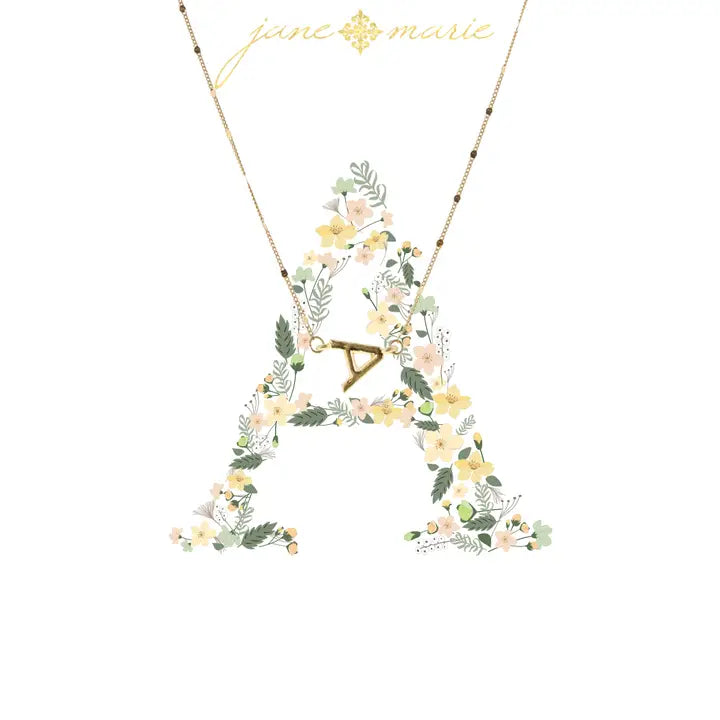 Initial Necklace | 16" | Gold