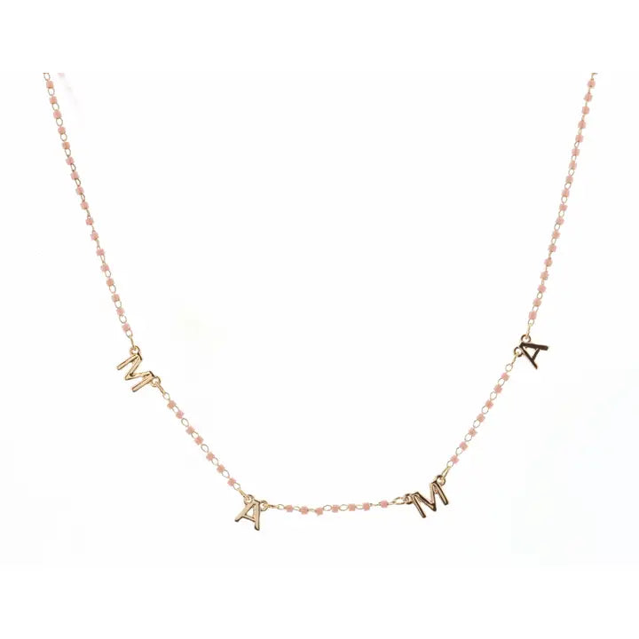 Mama | Pink & Gold | Necklace