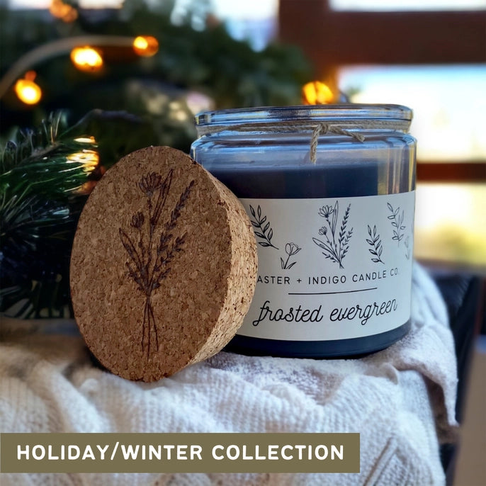 Frosted Evergreen | Soy Candle, Wax Melts, Room Spray