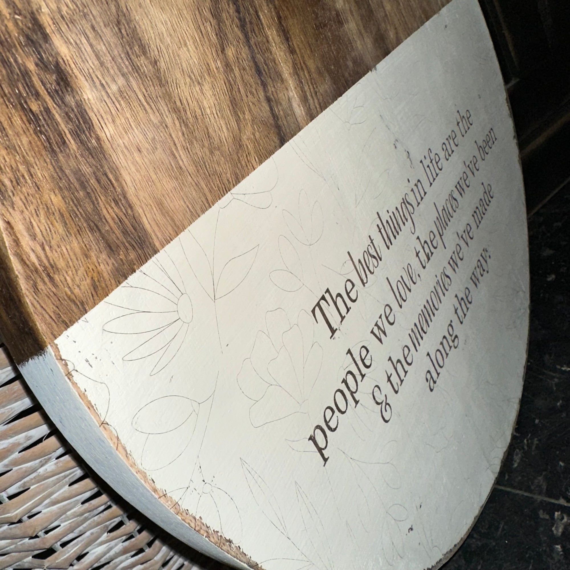 The Best Things in Life | Wood Trivet